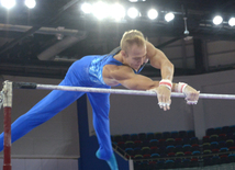 İdman gimnastikası üzrə 22-ci Bakı Çempionatı və Birinciliyi. Kişilər arasında çoxnövçülük finalı və mükafatlandırma mərasimi. Bakı, Azərbaycan, 03 oktyabr 2015